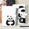 Cute Panda Design Notebook Size 148mm x 214mm Cute PU Leather Buckle Notebook Student Diary Notebook Cover Writing Utensils Pencil Stationery Girls