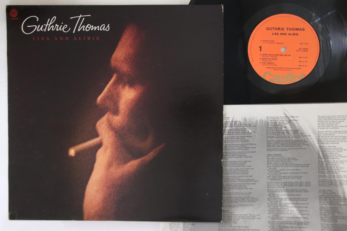

LP Record GUTHRIE THOMAS - Lies And Alibis ST11519 CAPITOL RECORDS 1976 US Rock Used