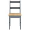 4 Piece Dining Set PANAMA Gray Solid Pine Wood