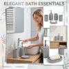 Bathroom Accessory Set Includes Soap Dispenser Tumbler Toothbrush Holder and Soap Dish with Electroplated Finish Durable and Functional Design