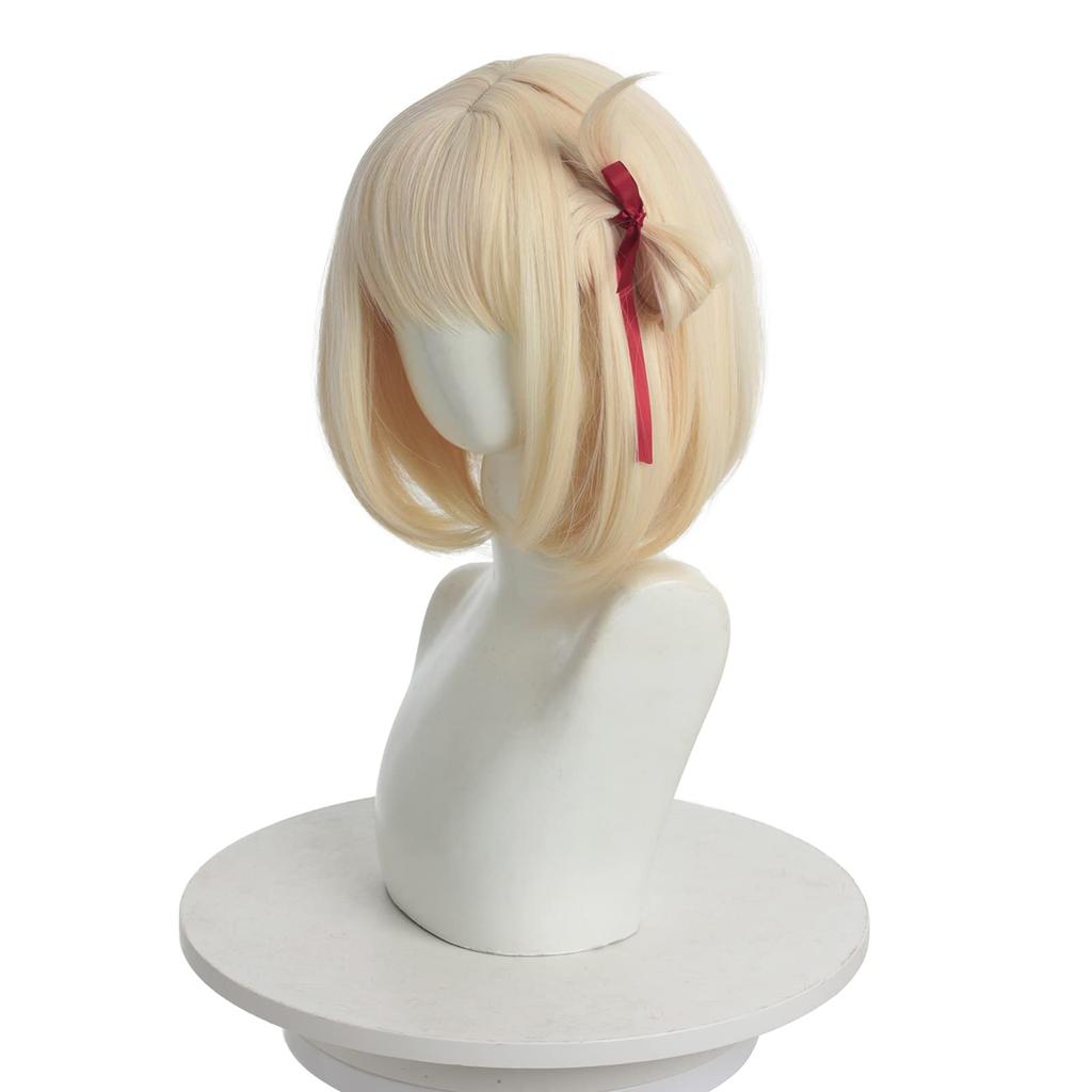 Nishikigi Chisoku Cosplay Licorice Costume Includes Wig Net [Excellent Quality] Wig, Recoil, Anime, Heat-Resistant, Accessory, Parties, Events,