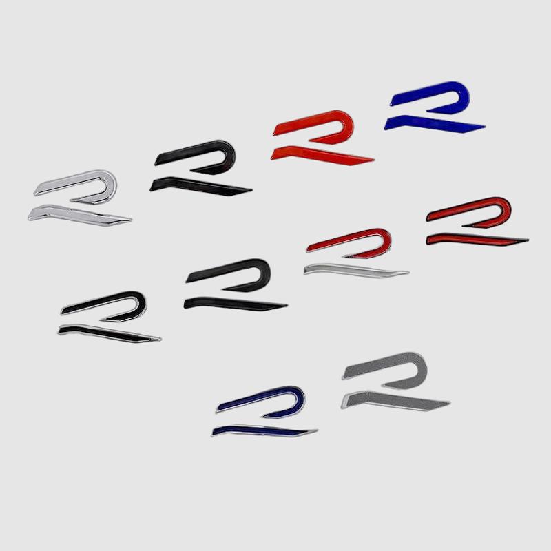 DOG1 Metal Car Decals for Volkswagen VW R Line Golf 6 7 8 Beetle Scirocco Passat Touran Tiguan Jetta Trunk Sticker Fender Side Badge