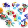 2pcs/Lot 3D Tropical Fish Animal Lampwork Charms For Jewelry Making Tiny Statue Ornaments Aquarium Decor DIY Necklace Pendant
