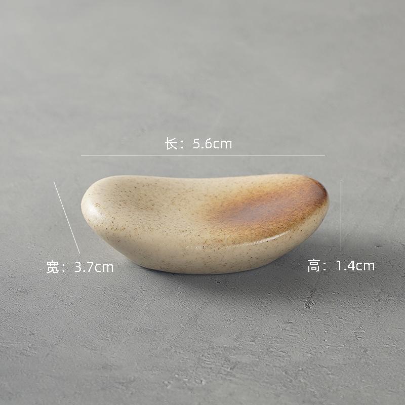 Japanese Ceramic Chopstick Rest Kiln Change Glaze Creative Chopstick Holder for Home Restaurant Table Setting Utensil Stand Gift