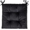 Four-hole Velvet Strapping Dining Chair Cushion Japanese Home Chair Cushion Office Home Square Cushion Tatami Cushion Breathable Home Cushion