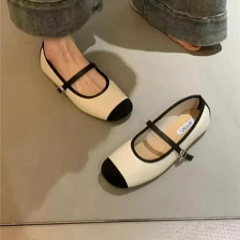 Fashion Designer Silvery Women Ballet Flats 2025 Fashion Ladies Casual Soft Sole Flats Spring Women's Comfort Shallow Ballerina Shoes