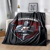 Crusader Flannel Blanket Soft All-Season Throw, Design for Camping, Car Travel, Hiking Sofa, Bed, Office Perfect Gift for Parties