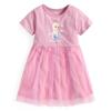 New Summer girl Princess Dress Mesh Dress Girl Short Sleeve Patchwork Veil Dress Cartoon Princess pure cotton Girl's Kids