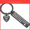 Elegantes Edelstahl-Schlüsselanhänger-Herz-Anhänger Personalisiertes Geschenk Für Freunde Und Kollegen