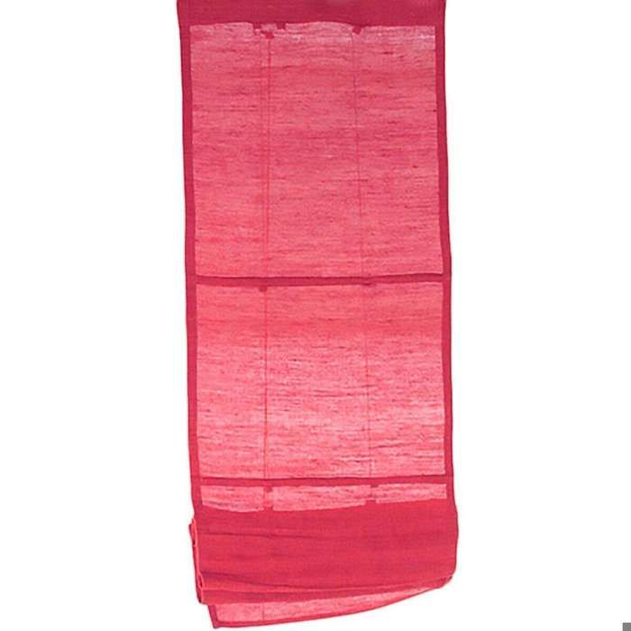 Store voilage en jute et coton rouge 60x200 - style bohème