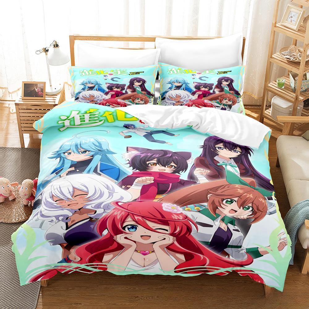 

Comforter 3D Print Anime The Fruit Of Evolution Bedding Set Single Twin Full Queen King Size Bed Set Adult Kid Bedroom S Comforter (quilt)-EU Single(135*200cm)3pcs