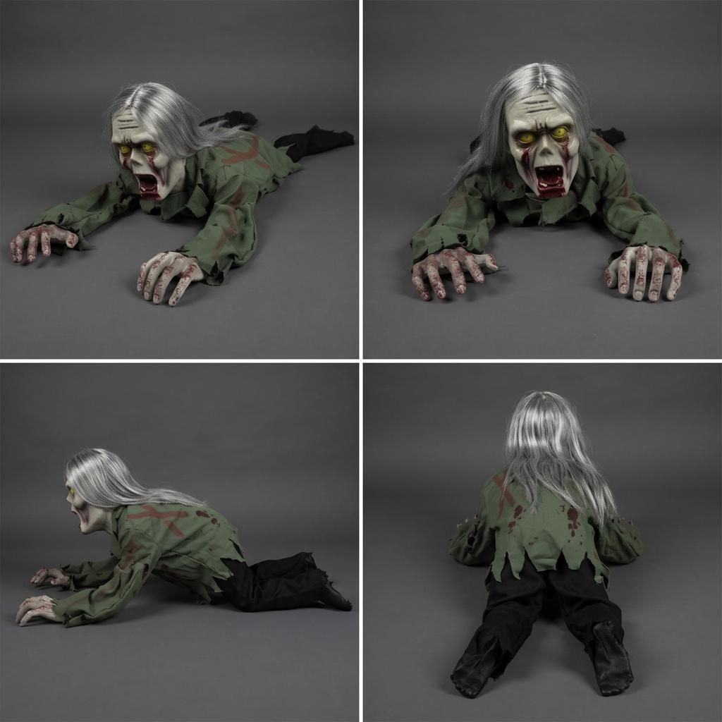 Hängende Zombie-Dekoration Blutige kriechende Figur Lebensecht für Bar