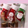 Cute Santa Claus Snowman Elk Socks Shaped Pendant For Celebrations