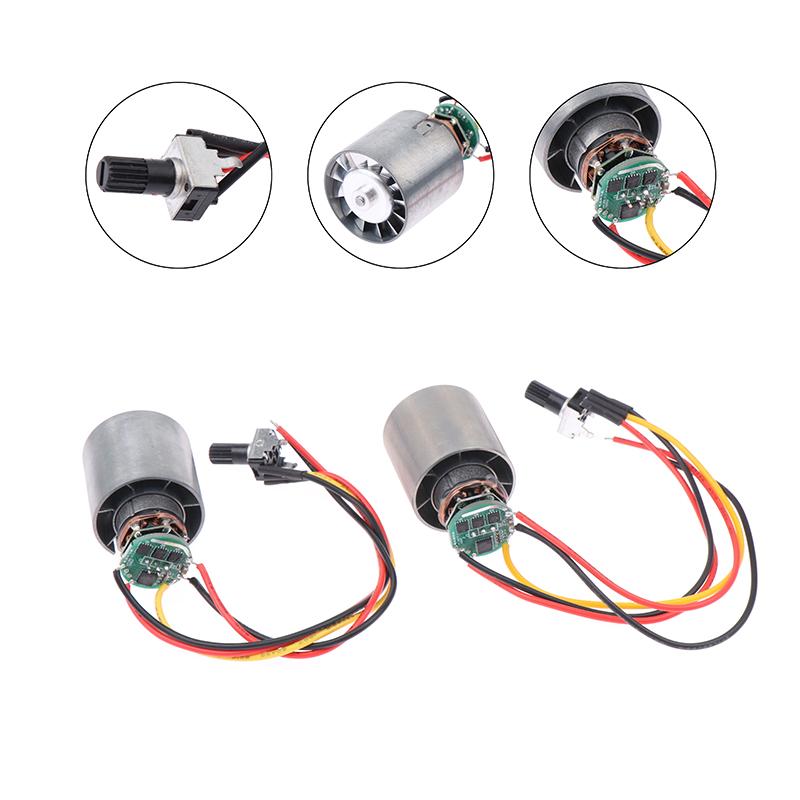Dc 9/12/24V 5A 3.5A Mini Brushless Motor 100000Rpm High-Speed Cnc Aluminum Alloy Impeller Ducted Fan Stepless Speed Regulation