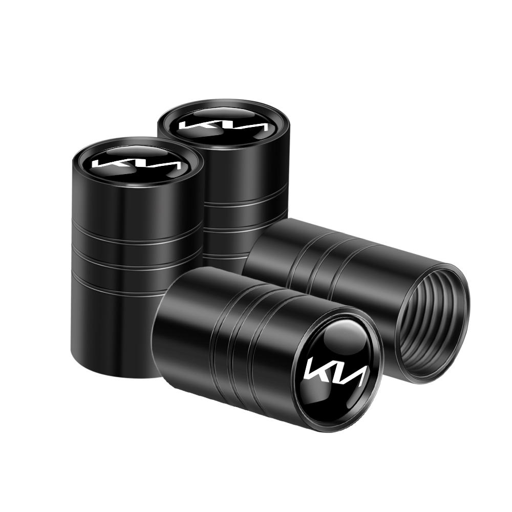 2026 Horká Samolepka na Auto 4ks 3D Slitina Hliníku Krytky Ventilků Pneumatik Kol Auta Příslušenství Ráfků Pro Kia Rio 3 Soul Picanto EV6 Ce