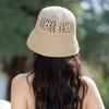 Spring and Summer New Hat Women's Knitted Breathable Bucket Hat Sun Hat Sun Visor Basin Hat
