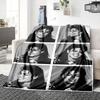 1Pc Michael Jackson'S Expressions Blanket Soft Throw Blanket For Home Bedroom Bed Sofa Travel Office Solid Christmas Blanket