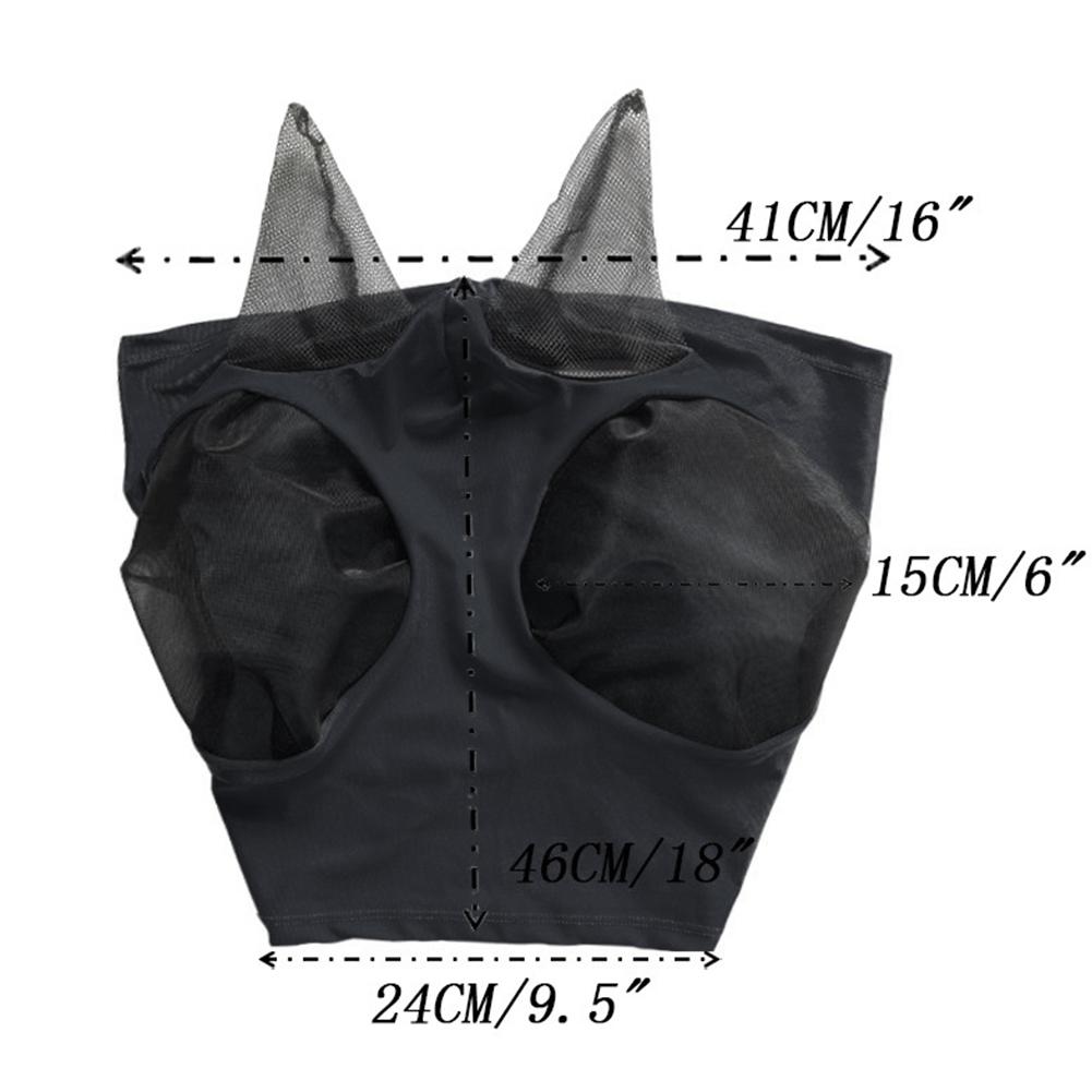Mesh Fly Mask Hood Breathable Anti Mosquito Mask Anti-Worms Horse Mask Against Pest Mesh for Herse Running  Equipment