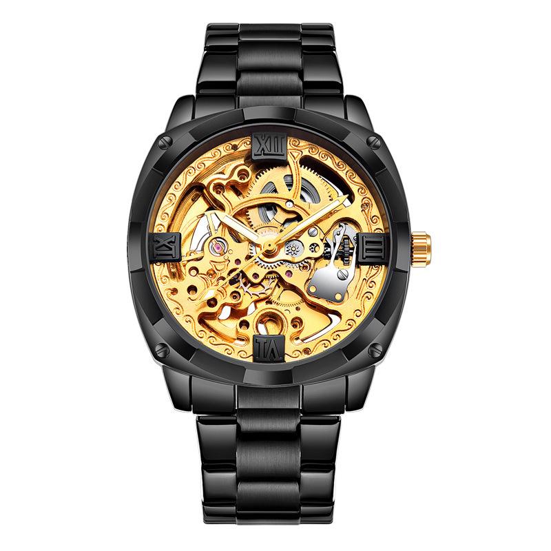 

Mechanical Men s Watch Stainless Steel Automatic Skeleton Watch Waterproof Watches for Men Gifts