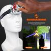 Rechargeable COB Headlamp with Motion Sensor Dual/triple Light Mode Rotating Zoom Focus Type-C Charging for Outdoor Adventures