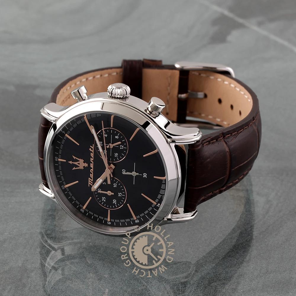 Maserati Epoca Blue Brown Leather Men's Quartz Chronograph R8871618014