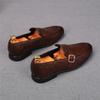 Μόδα Νέα Μυτερά Slip On Μαύρα Καφέ Δερμάτινα Παπούτσια Φόρεμα Για Άνδρες Σχεδιαστής Μονόχελωνες Λόφερς Επιστροφή στο Σπίτι Γάμος Zapatillas Hombre