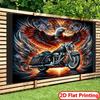Sfondo 2D di Motocicletta ed Aquila per Fotografia e Decorazione Murale