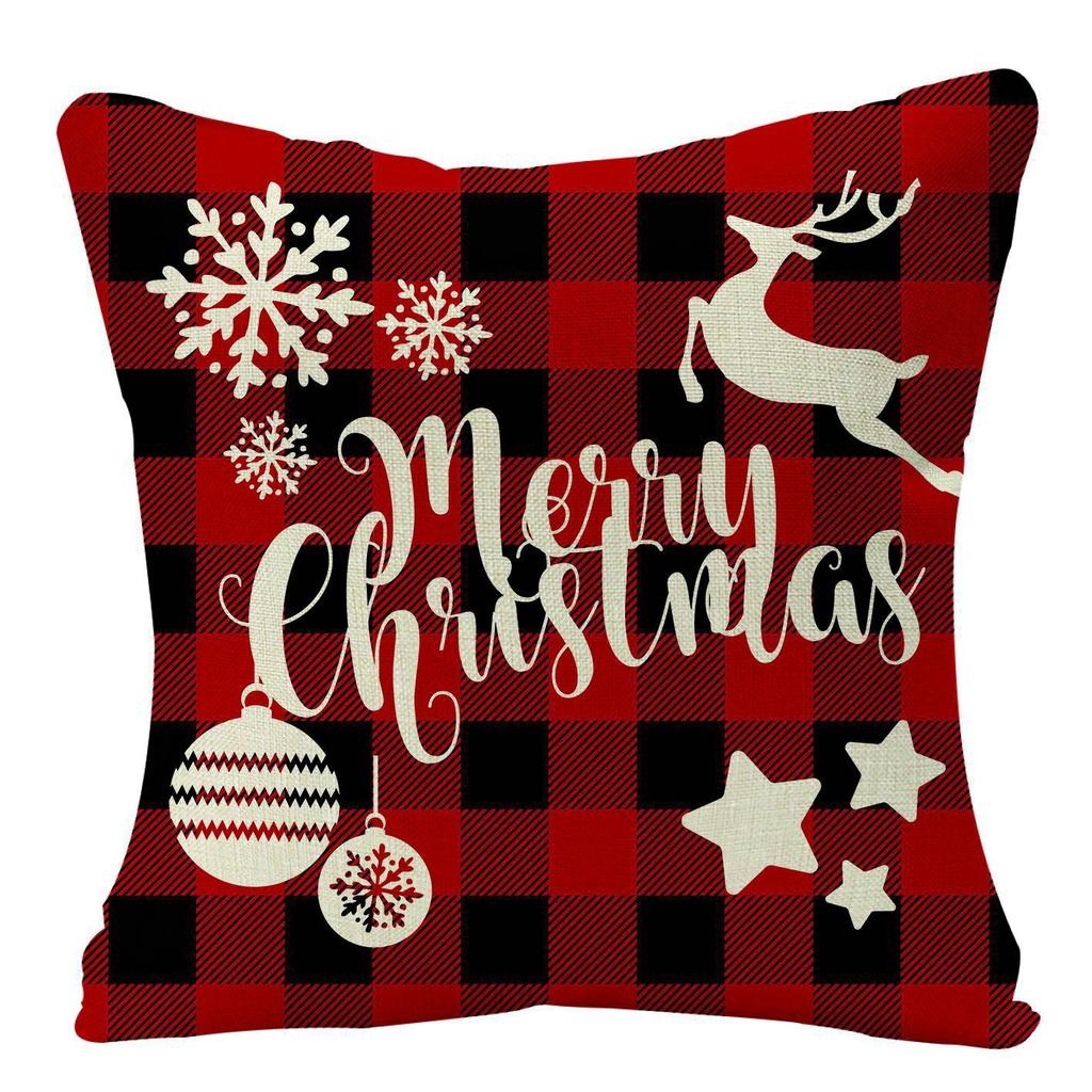Christmas Throw Pillow Case Bedside Sofa Nordic Festival Office Cushion Pillow Case Bed Linen Throw Pillow Case