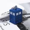 Attractive Tardis Themed Keychain Pendant Adds Character to Key Secure Key Rings Creative Keychain for Personal Use