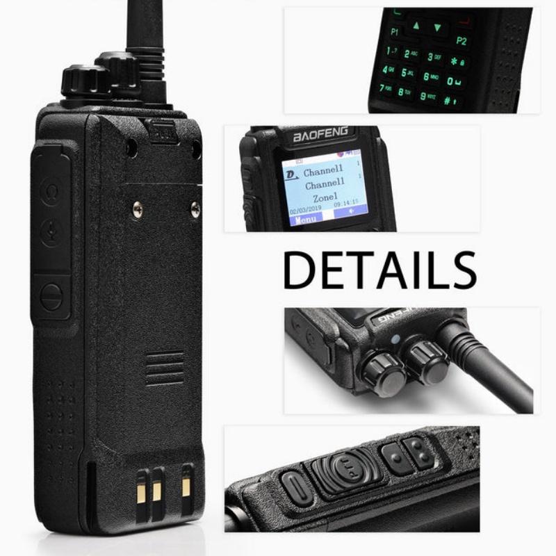Dm1701 Digitální vysílačka Dmr Rádio+Analogové obousměrné rádio Otevřené Gd77 Dva časové sloty Úroveň 1+2 Lov Kempování Amatérské rádio Baofeng
