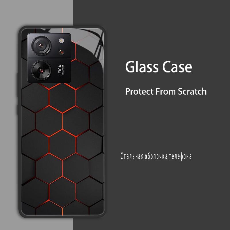 For Xiaomi 13T 13T Pro Case Cover Tempered Glass Case Hard Shockproof Coque Bumper For Xiaomi Mi 13T Pro Mi13T Pro Protect Case