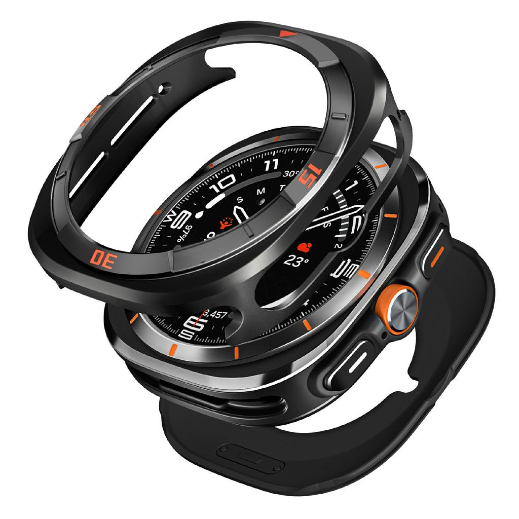 For Samsung Galaxy Watch7 44mm Watch Case Aluminum Alloy + PC Protective Cover