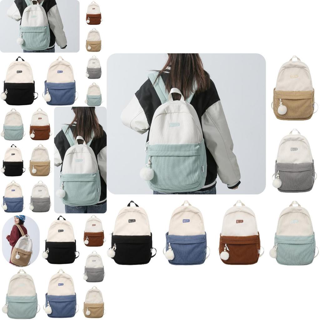 Ruiyingzizhi Vintage Ins Autumn And Winter Double Shoulder Backpack For College Students Large Capacity Breathable Street Fashion Style 15-25 Days