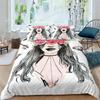Makeup Lipstick Luxury Bedding Set Cosmetic Pink Duvet Cover Girls Women Polyester Bedding Set Ho
