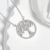 Color Zirconium Law Necklace Women'S Religious Belief Hollow Nature Tree Of Life Necklace Premium Durable Quality