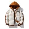 Autumn and winter new cotton-padded clothes men's Korean version hooded thickened cotton-padded clothes, trendy