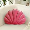 3D Velvet Shell Pillow Soft Insert Seashell Ocean Beach Theme Throw Pillow