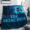 1PC TSV 1860 Munich Patterned Flannel Blanket Suitable For All Seasons for Home Decor Warmth and Comfort Gifts Holiday Present