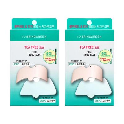 BRING GREEN Tea Tree Cica Póry Nosní náplasti 5 kusů × 2 balení