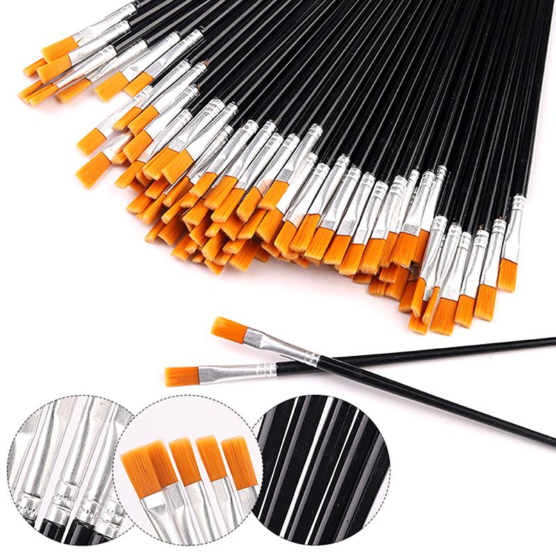 50 Pezzi Pennelli per Pittura per Pittura Artigianato Artistico e Artigianato Per Artistico Multifunzione Linea a Gancio Attrezzatura per Pittura