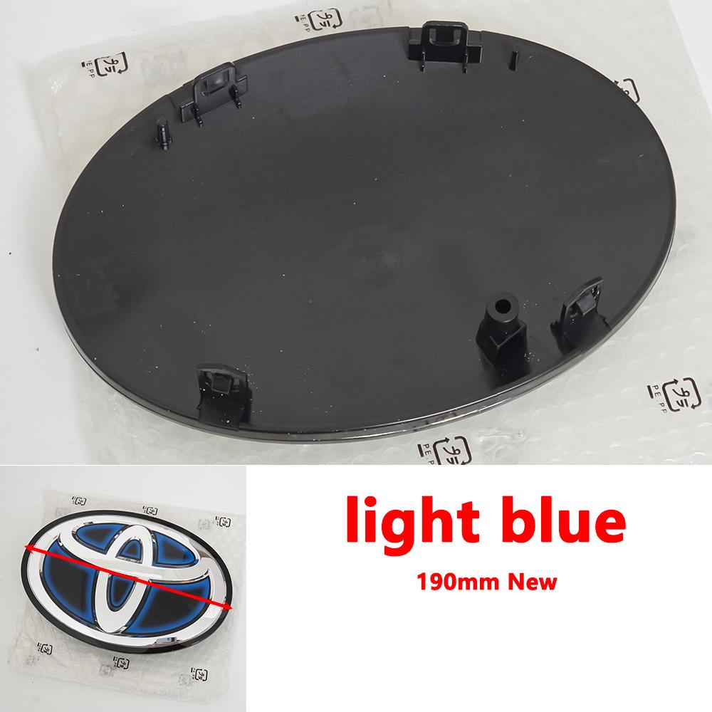 VJN4 For Toyota RAV4 Corolla Camry Land Cruiser Sienna C-HR AVALON Front Grille Hood Badge Replacement Dark Blue Hybrid Logo