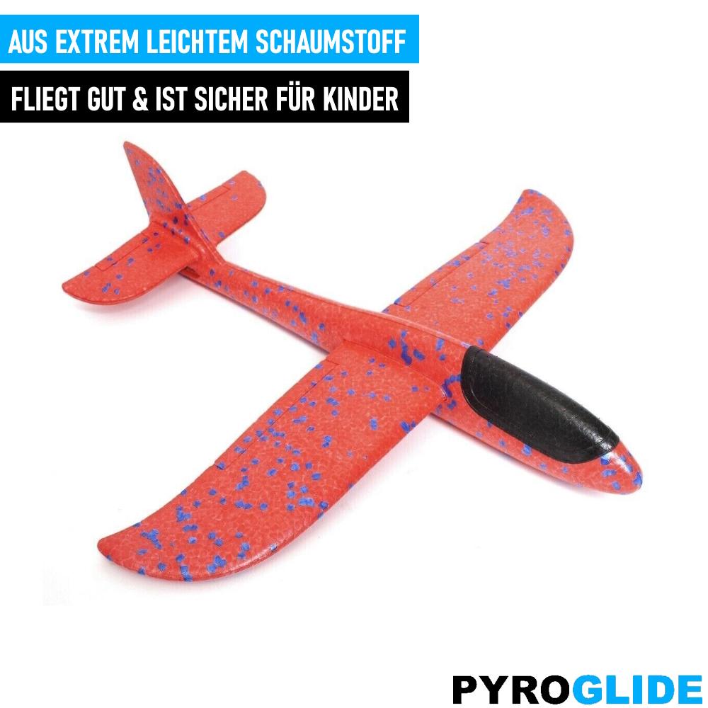 PYROGLIDE Styrofoam Plane, Throw Glider, Glider XXL Styrofoam Plane, Airplane