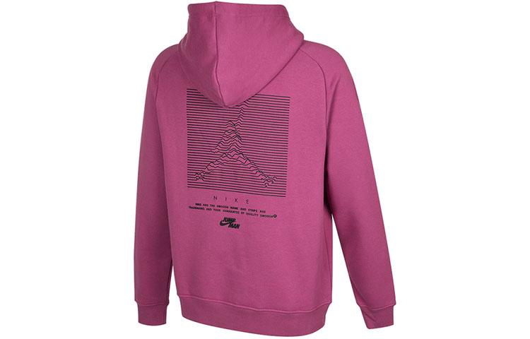 Jordan SS22 American Vintage Sports Logo Print Casual Sports Drawstring Hooded Sweatshirt Winter Men s Fuchsia DJ0212-507 L