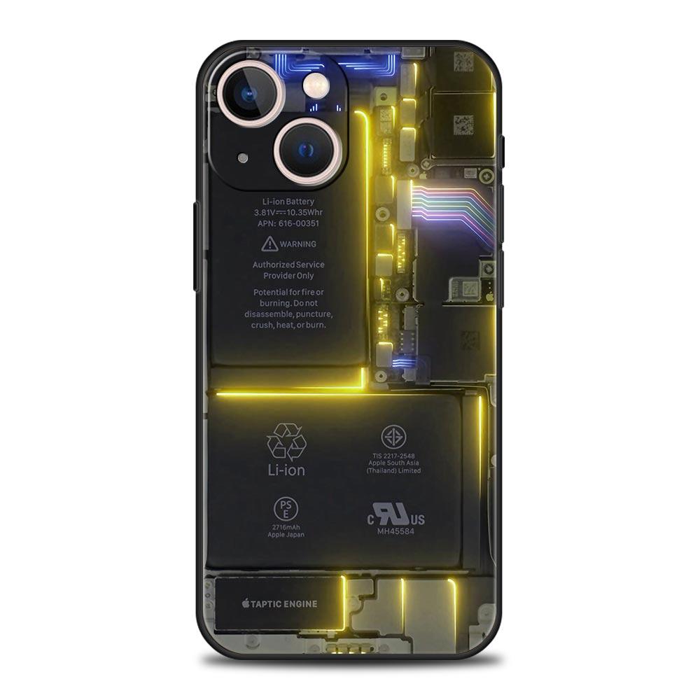 Main Circuit Board Pattern Phone Case Cover for iPhone 17 16 15 14 13 12 11 Pro Max 17 Air Plus Shockproof Soft TPU Shell Fundas