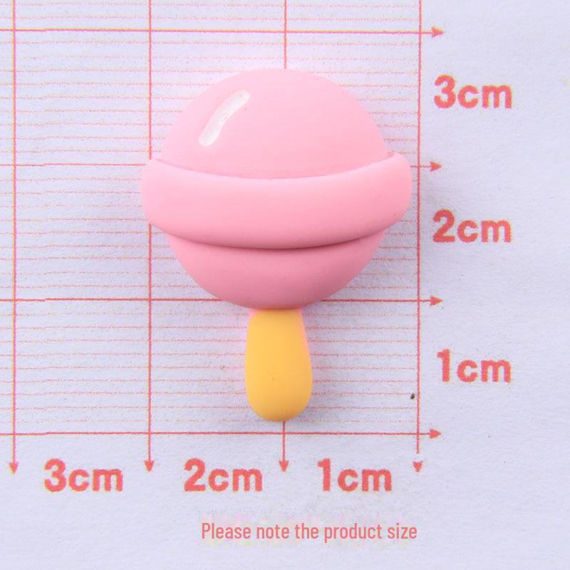 

Разноцветный чехол для телефона в виде леденца из смолы и набор для DIY-аксессуаров (Резинка для волос, заколка, наклейка, пенал)