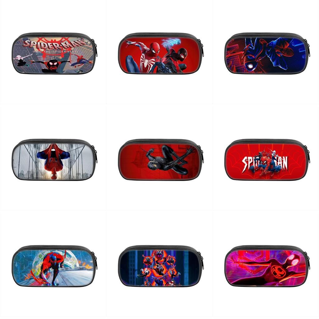 Spider Man Large Capacity Nylon Pencil Case For Students And Kids