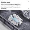 Mobile Mop & Broom Organizer with Storage Rack
