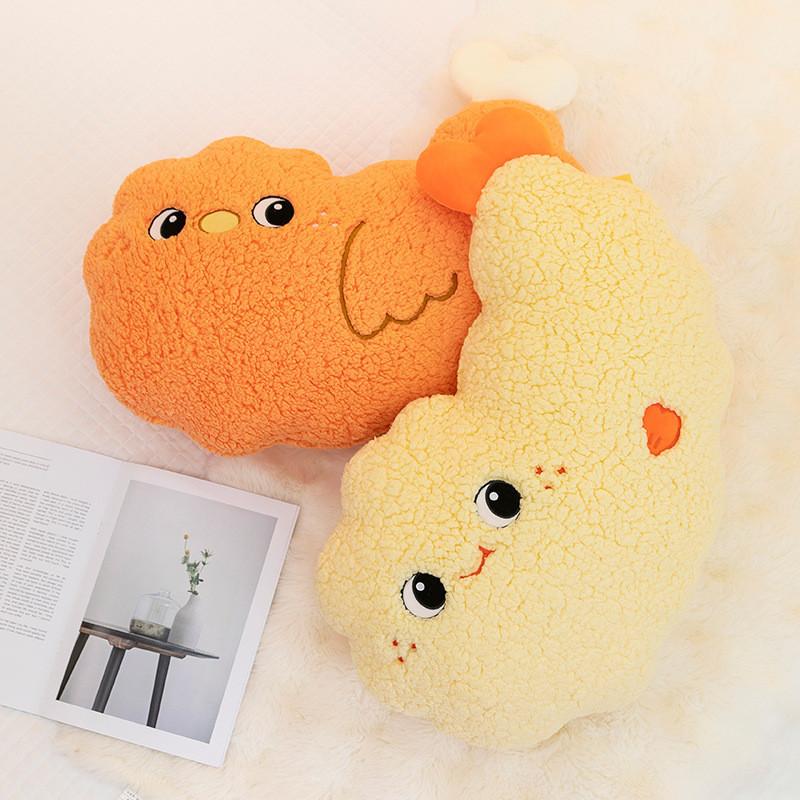 Creative Fried Cartoon Chicken Leg Plush Doll Pillow Children Toy For Room Decor
