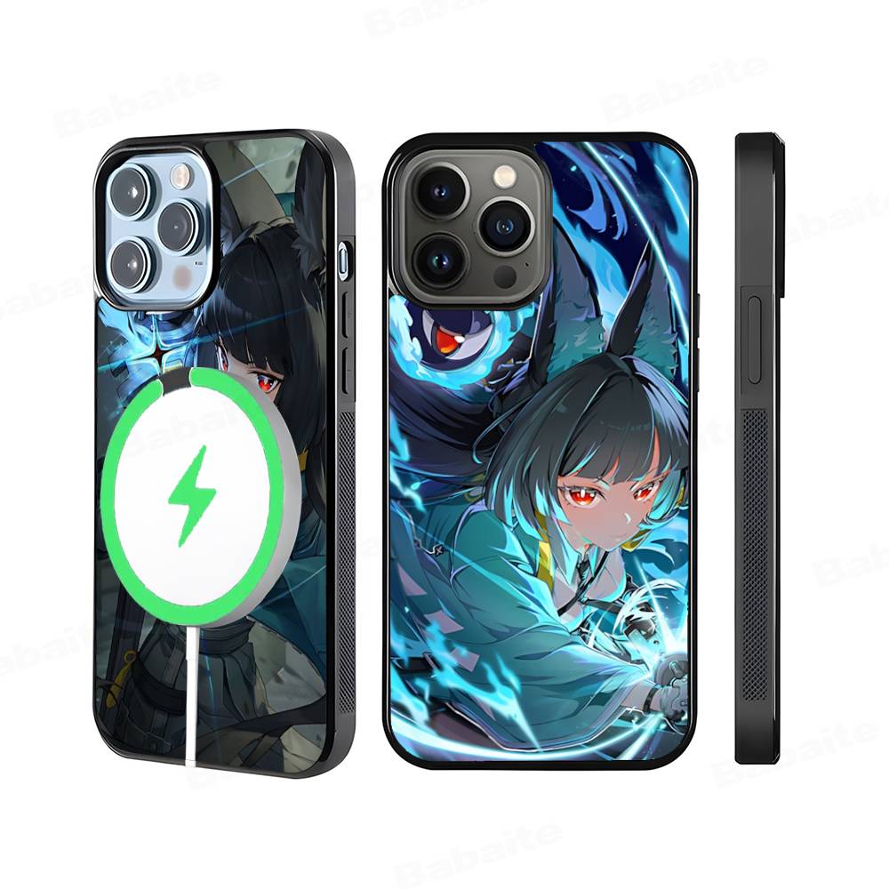 Classic Girl H-Hoshimi Miyabi Magnetic Matte Phone Case For IPhone 16 17 15 14 13 12 11 For Magsafe Wireless Charge Cover