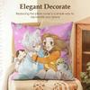 KKamisama HajimemashitaS Cushion Cover Natural Linen Organic Fabric DoubleSided Printing Sofa Home Decor Gift Pillow Case